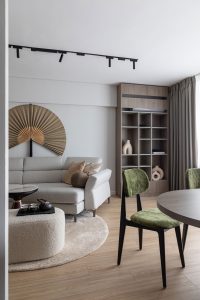 Apartament – Jade — Pardoseală, Corp de iluminat, Sufragerie