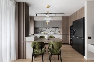 Apartament – Jade — Pardoseală, Corp de iluminat, Masă