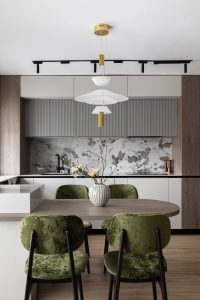 Apartament – Jade — Pardoseală, Corp de iluminat, Masă