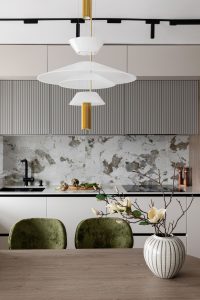 Apartament – Jade — Corp de iluminat, Material natural, Candelabru