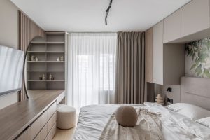 Apartament – Jade — Dormitor, Pardoseală, Pat